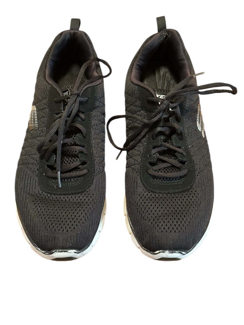 Men's Black Skechers Athletic Lace-Up Sneakers Size 11.5